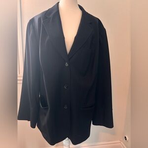 Lafayette 148 New York Black Blazer with Traditional Lapels